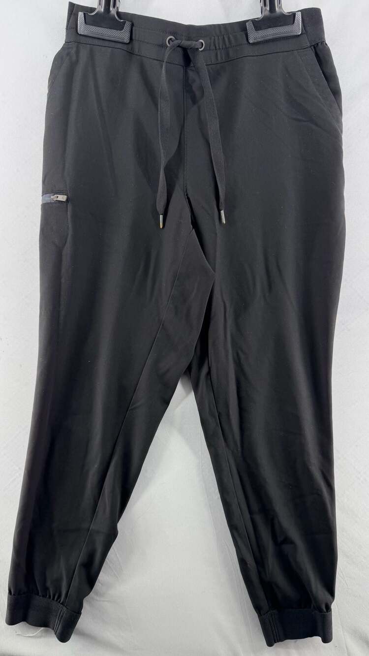 1462 Healing Hands Women's Black Scrub Jogger Pants, Size L